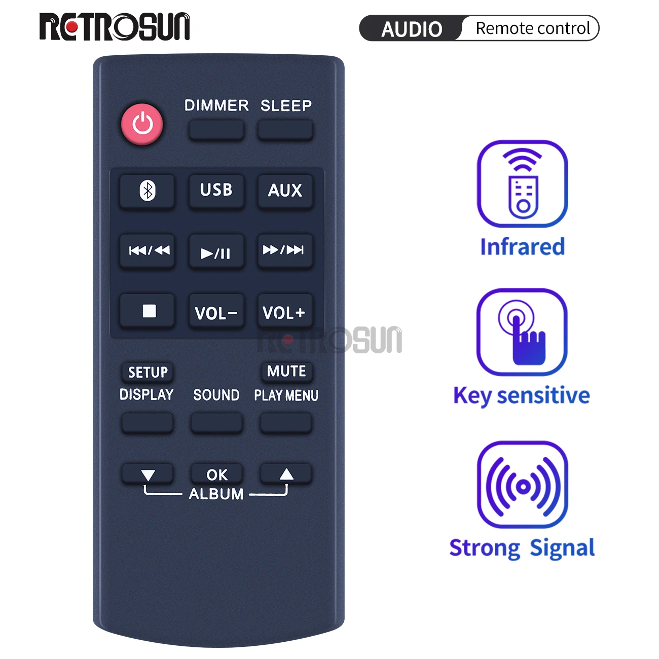 

New N2QAYB001000 Remote Control for PANASONIC SCBMAX3GN SCBMAX3GN SCBMAX3GNK MINI Audio / Video Players