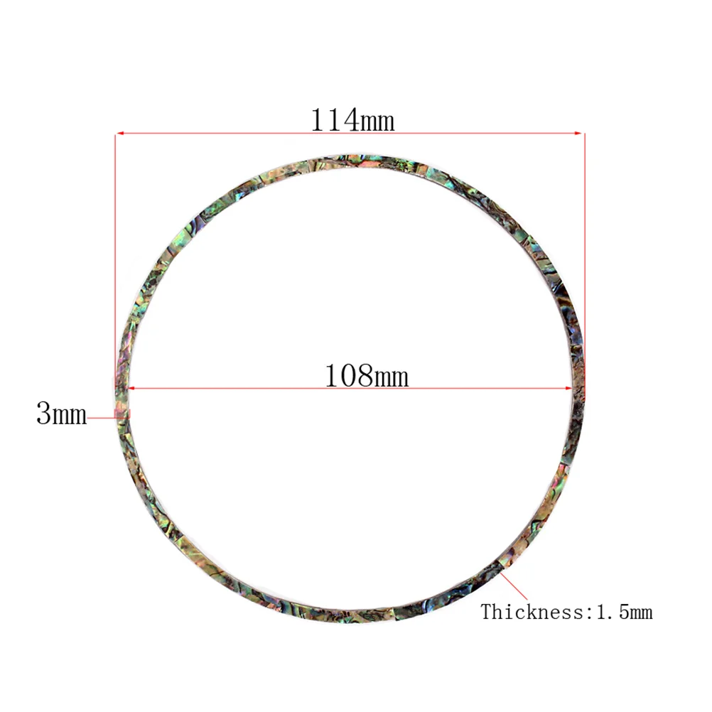 

12Pcs Paua Abalone Curved Strips Guitar Rosette Shell Inlay Vibrant Color Easy Application No Damage Guitar Rosette Shell