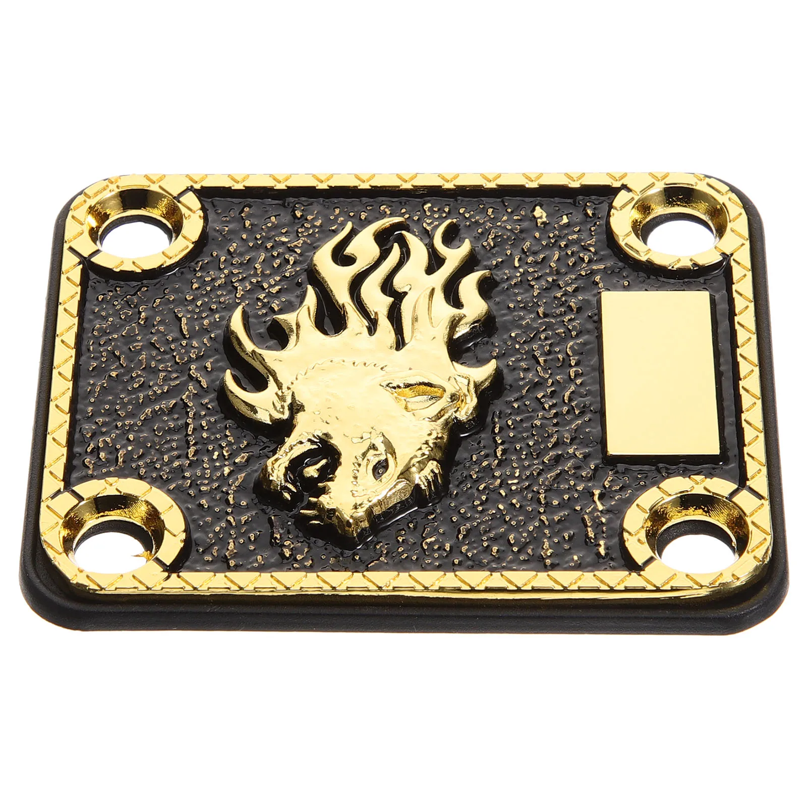 

Guitar Accessories Reinforcement Board Bass Neck Spacer Zinc Alloy Leopard Head Golden Metal Shims For Guitar Enhance Sound