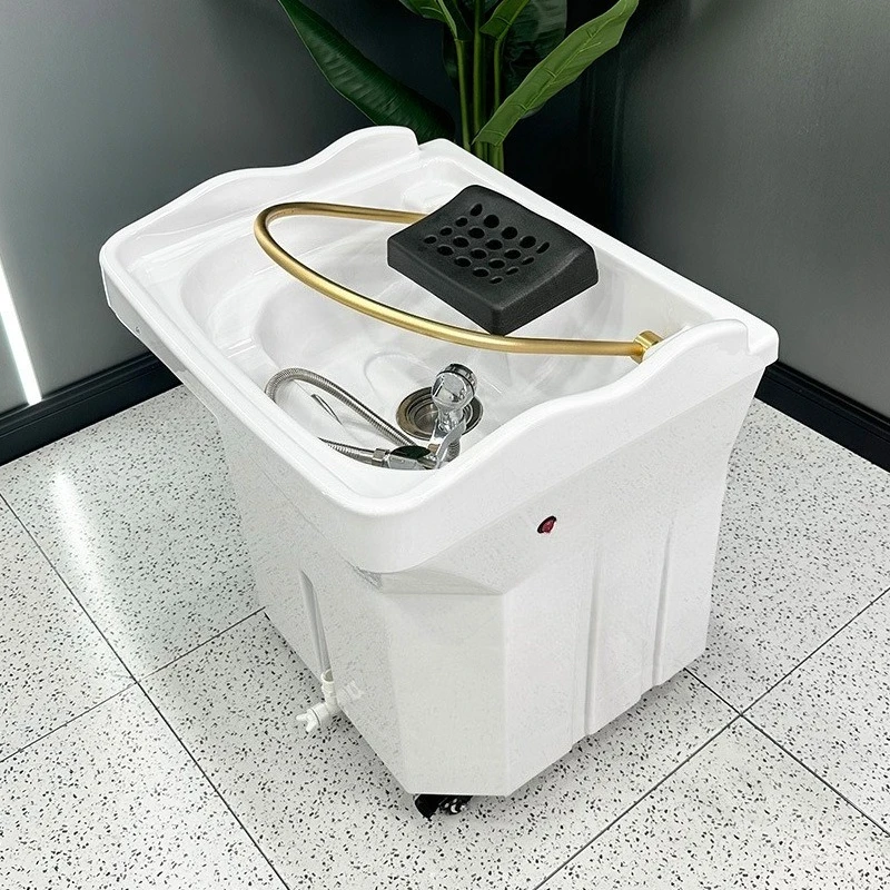 Water circulation mobile head treatment fumigator, beauty massage bed special hair care shampoo basin hair salon physiotherapy