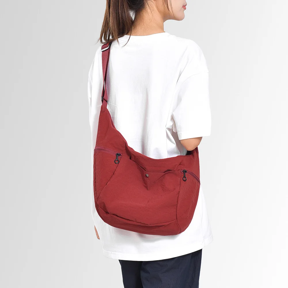 حقيبة كروس رياضية خفيفة الوزن مع حقيبة كتف من نسيج النايلون متعددة الوظائف، سعة كبيرة للرجال والنساء #3