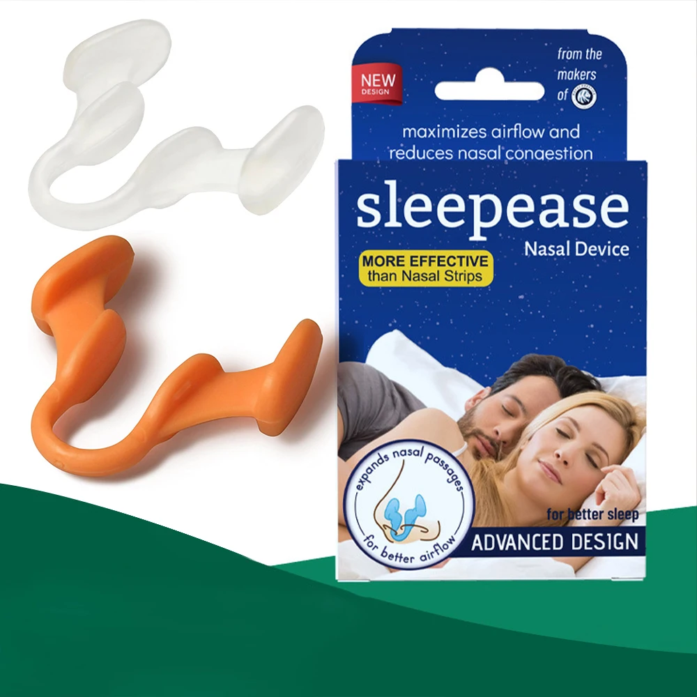 Dilatatore per il naso Clip per naso in silicone nasale Anti russare Respiro facile Prevenire il russare Aiuta a respirare I dispositivi per il russare Migliorano il sonno