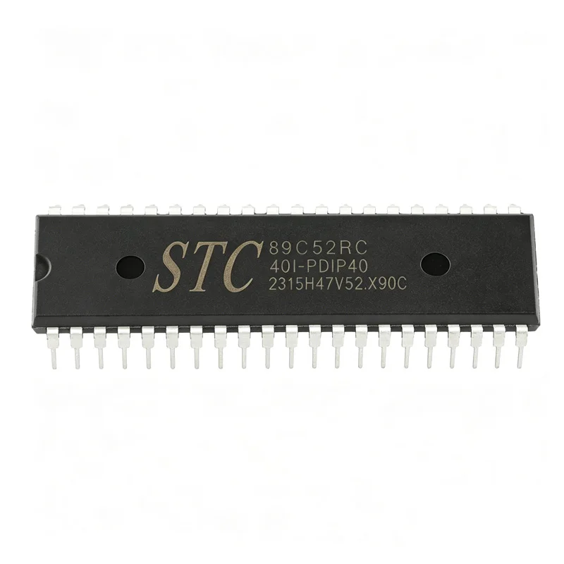 5PCS STC89C52RC-401-PDIP40 DIP-40 New and Original STC89C54RD+401-PDIP40 32I/O MCU Microcontroller Chip in Stock