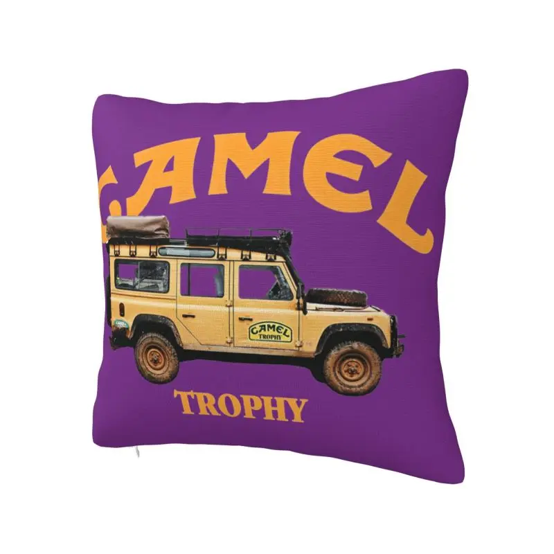 Camel Trophy Defender 110 Cushion Cover 45x45cm Velvet Luxury Pillow Cases for Sofa Home Decor