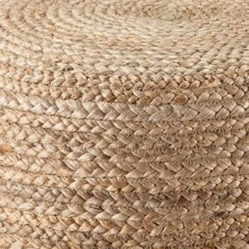 Pouf Jute Handmade Natural Braided 18