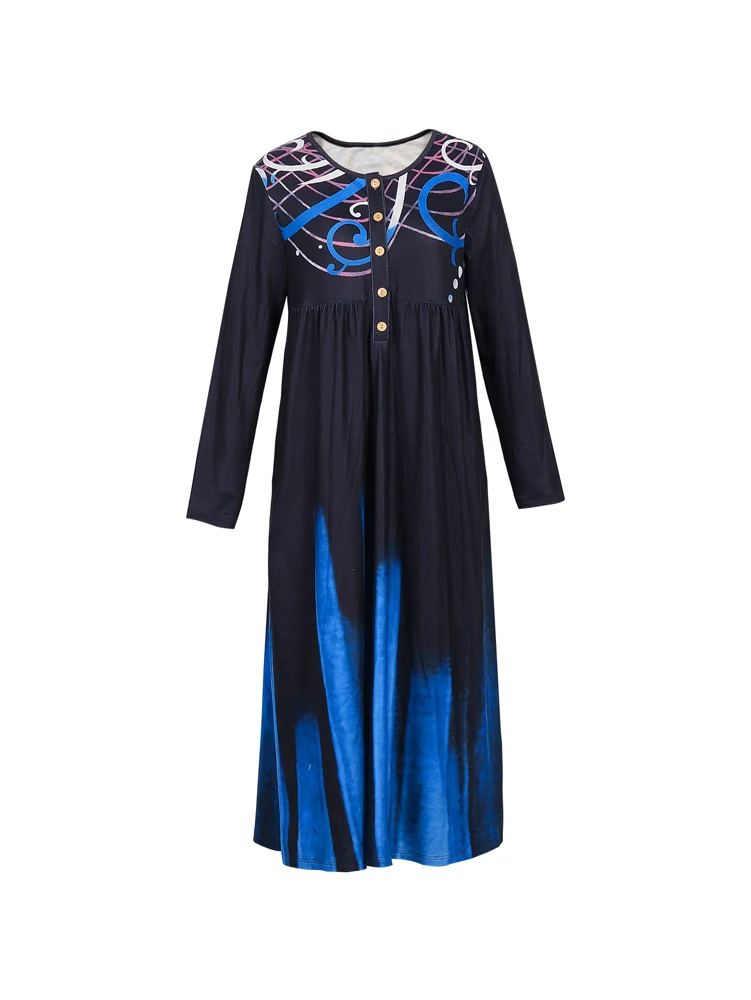 Zomer Nieuwe Dames V-hals Knoopjurken V-hals Maxi-jurken Polyester Leeftijd Zomer Pop-up Hot Sale