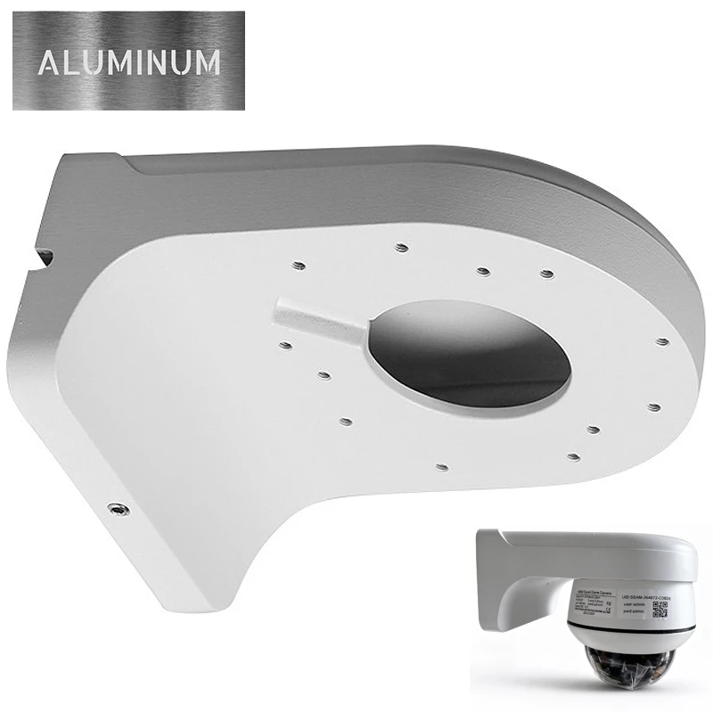 Metal Aluminum Junction Box Mount Bracket,Universal for Dome Security Camera,Hide Cable Box Stand Compatible with PTZ Cameras