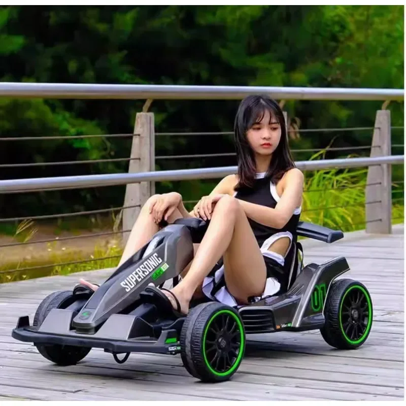 Children's electric kart, male and female baby charging, children's toy car can seat adults