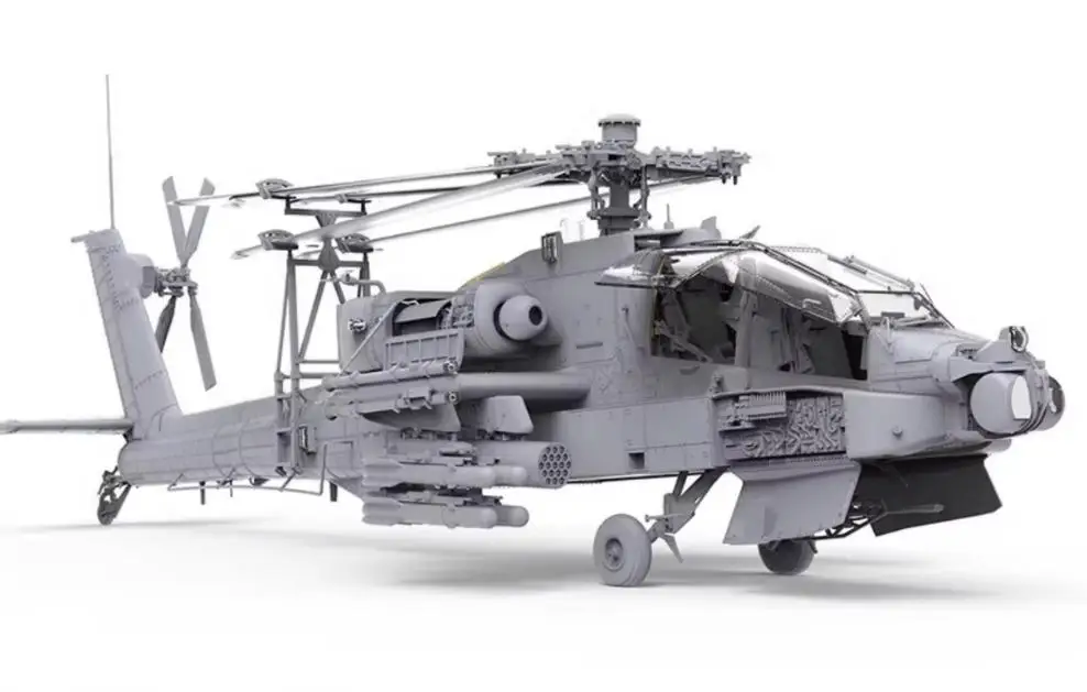 MENG QS-004 1/35 Scale AH-64D APACHE LONGBOW HEAVY ATTACK HELICOPTER