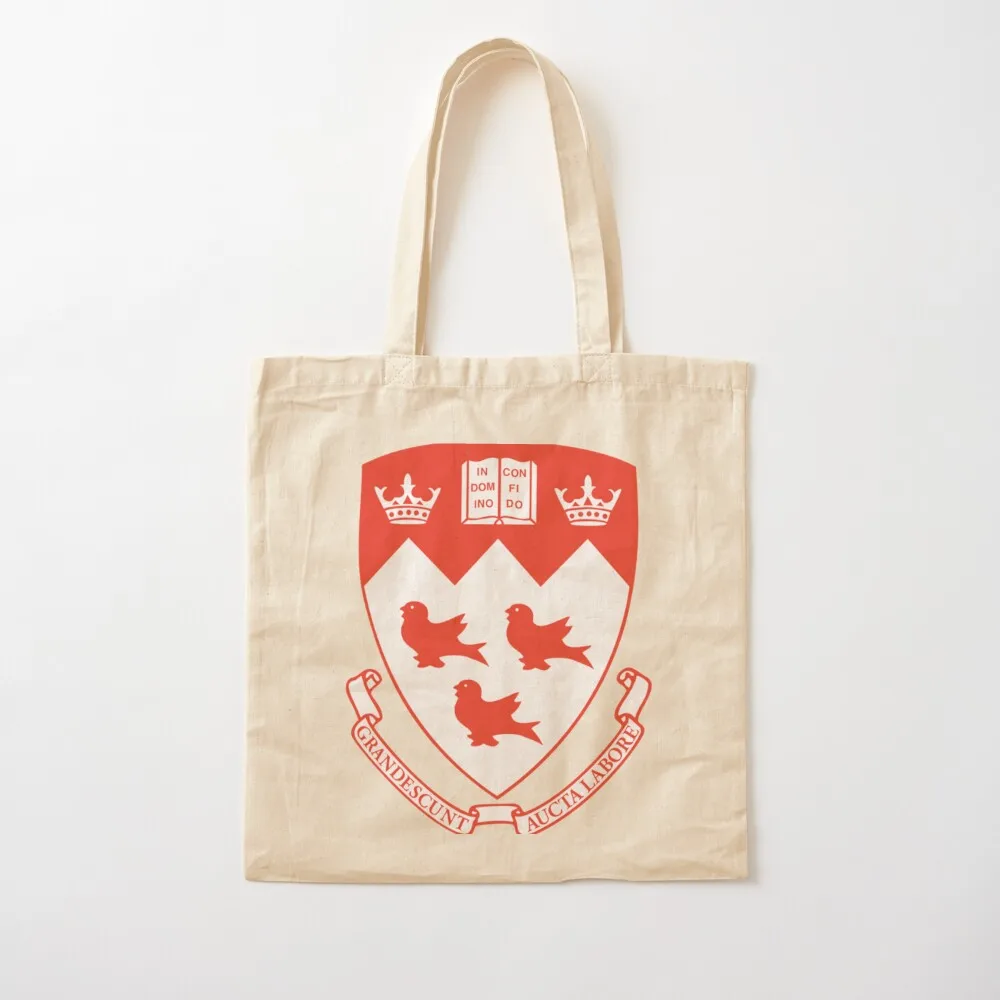 McGill University Icon Tote Bag shopping trolley bag bags luxury women canvas tote bag Canvas for women