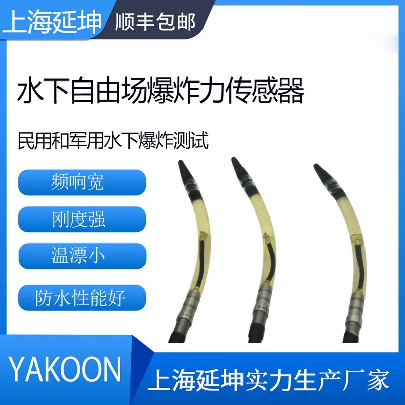 PVDF Piezoelectric Pressure Sensor Underwater Free Field Explosion Concrete Surface Material Civil Metal Waterproofing