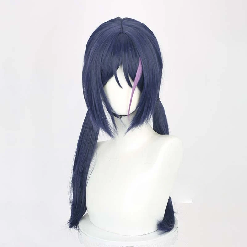 Crazy Mita Cosplay Wig Game MiSide Mail Character Purple Hair Women Primary Yandere Wig Headwear Accessories