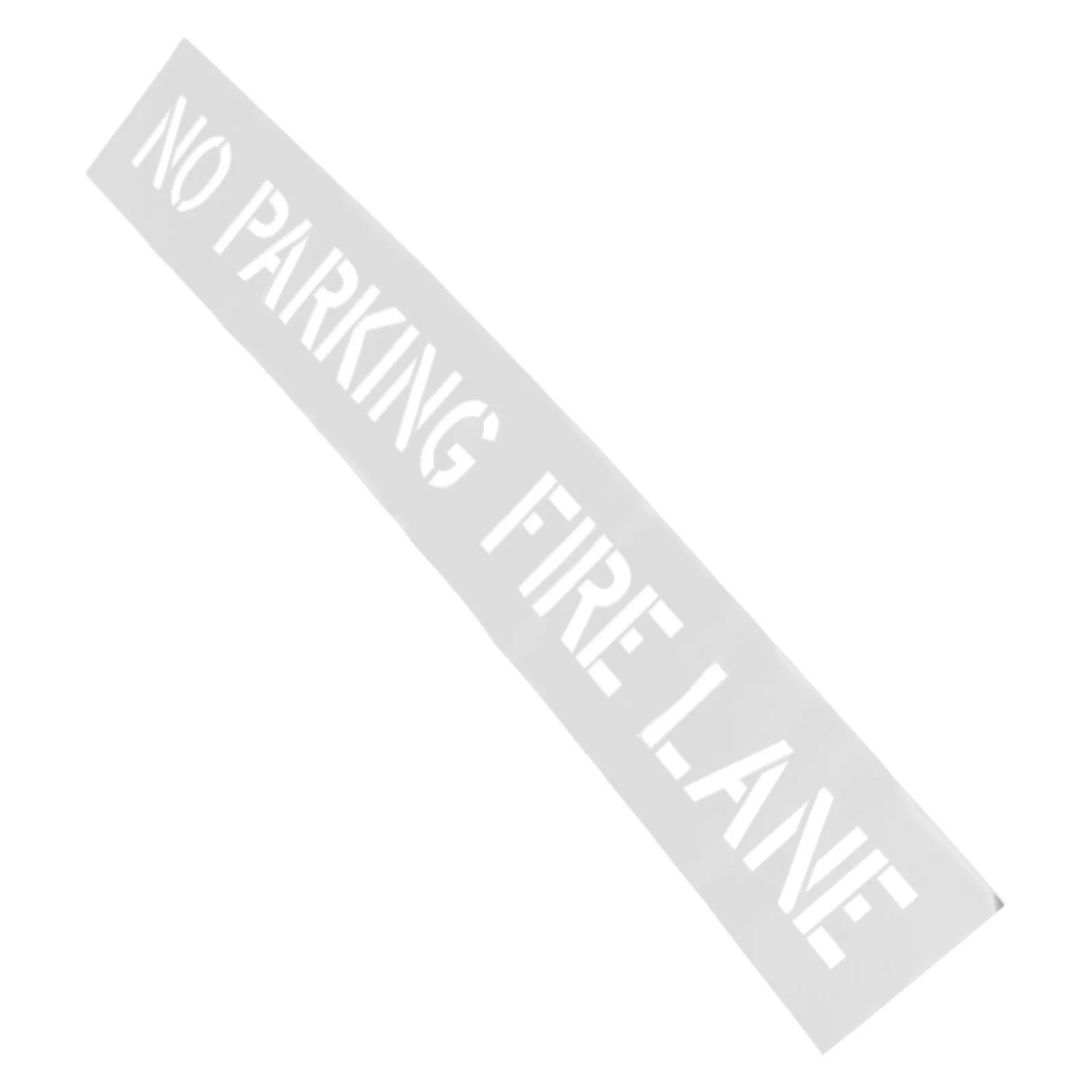 No Parking Stencil Reusable Silicone Pavement Marking Template 8 by 52 Inch for Curbs Roads Parking Lots