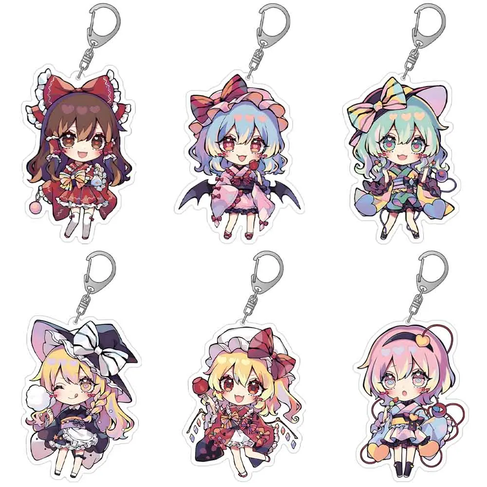 Loen Store Touhou Project official new game character cute Acrylic keychain Bag pendant Boys girls holiday birthday gift sale