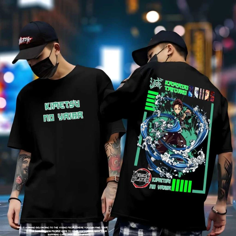 

Japanese Animation Luffy Gear5 Best-selling Men's Cotton Top Summer New Retro Fashion Men's and Women's Street Y2K Clothing