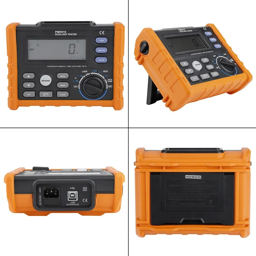 2025MS5910 جهاز اختبار المقاومة الحلقة جهاز اختبار RCD الرقمي المتعدد
