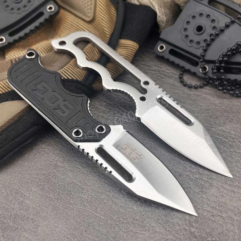 Mini Fixed Blade Knife with Sheath 5Cr15MoV Blade Portable Outdoor Camping Hunting Tactical Survival Knife EDC Self-defense Tool image 4