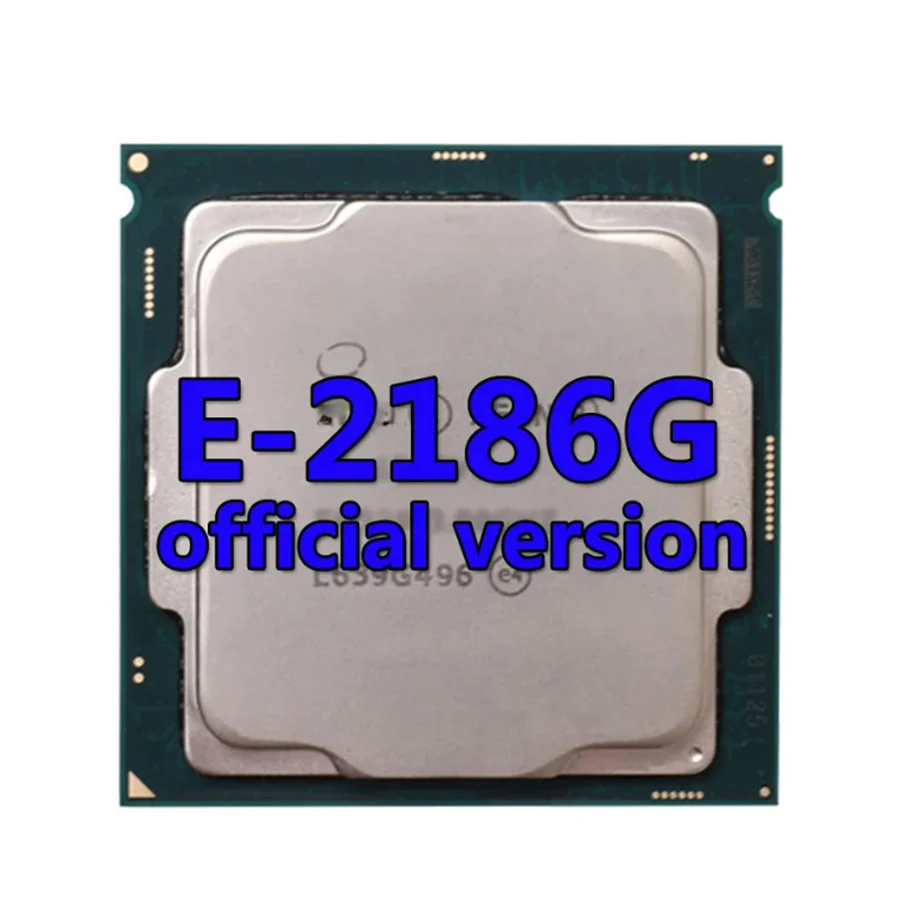 Xeon CPU E-2186G official version CPU 12MB 3.8GHZ 6Core/12Thread 95W Processor LGA-1151 FOR C240 Motherboard