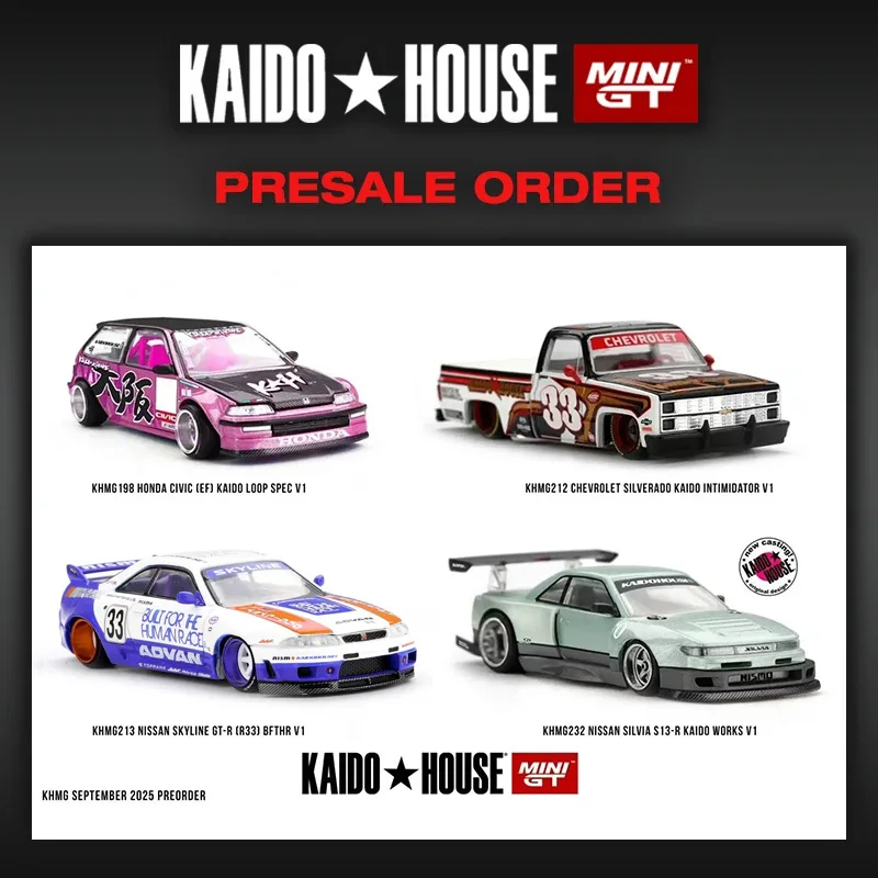 PreSale Kaido House 1:64 AE86 BMW M3 E30 GTR R34 Carbon 510