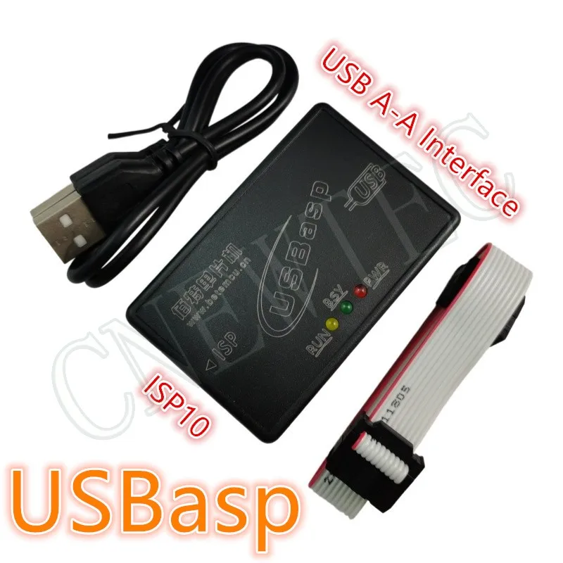 USBasp AVR Programmer with Shell for AT89S51/52 ATTiny13/84/85/261/2313 ATMeag8/48/88/168/328/16/32/64/128 Etc