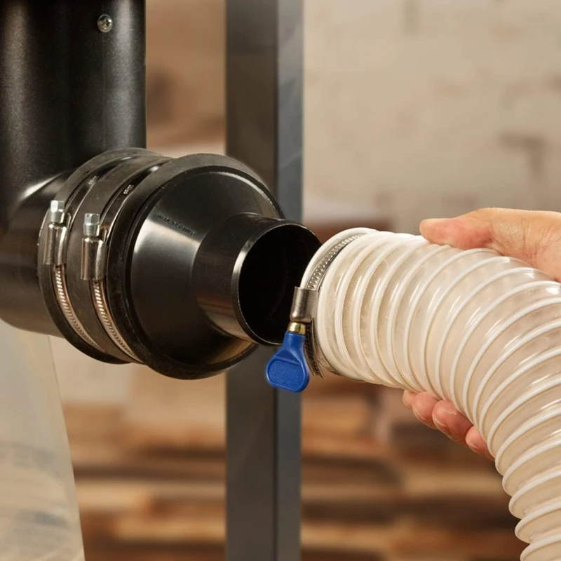 ABGR-reductor de cono de manguera, abrazadera de manguera de tornillo de pulgar, accesorios de recolección de polvo, para manguera de recolección de polvo, manguera de escape de secadora