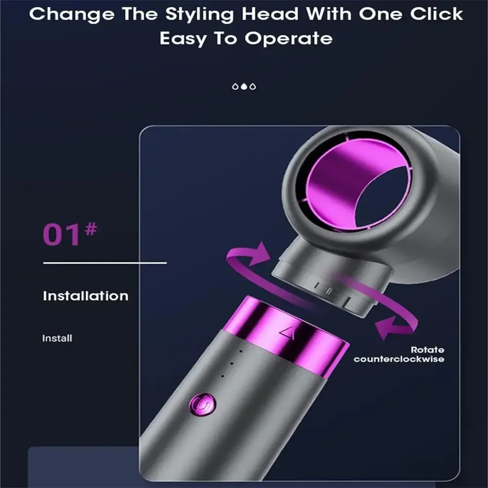 5-in-1 Föhn Heteluchtborstel Multifunctionele Stijltang Negatieve Ionen Krultang Föhn Styling Tool Set