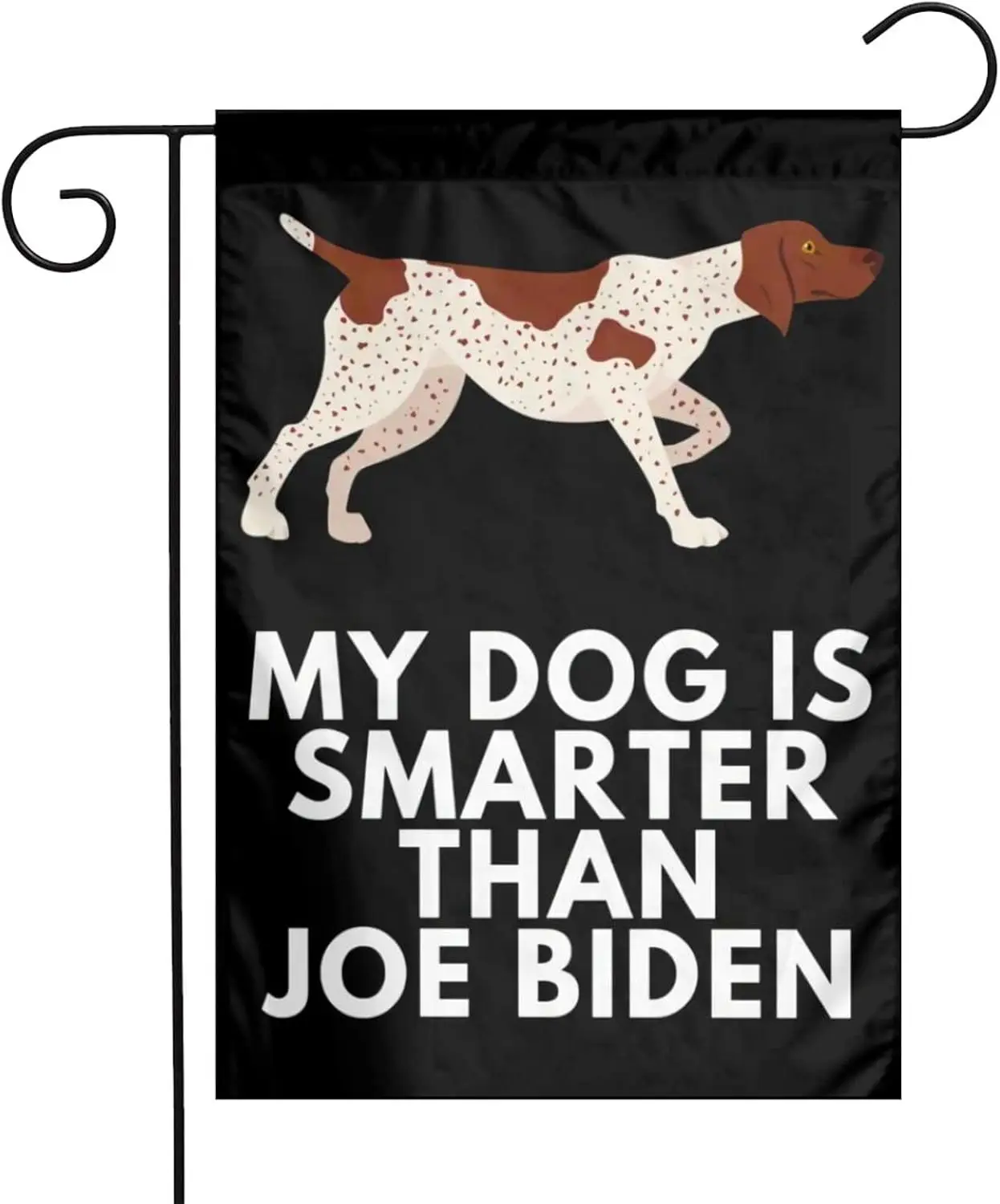 My Dog Is Smarter Than Joe Biden Garden Flag 12X18 Inches Home Yard Decorative Vertical Double Sided Seasonal Welcome Flags for