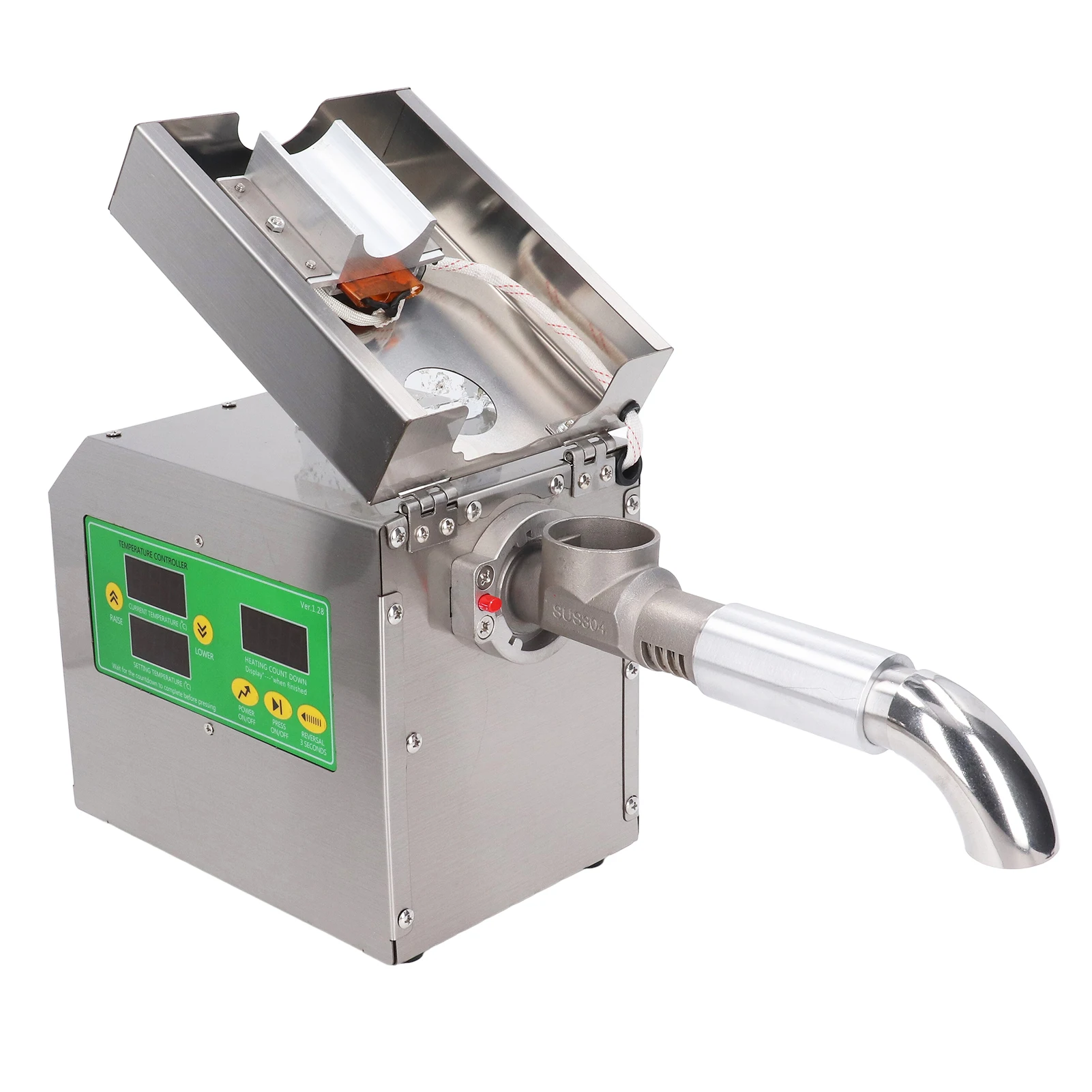 Stainless Steel Mini Oil Press Machine Automatic Nut Seeds Oil Press Extractor Cold Hot Presser Machine