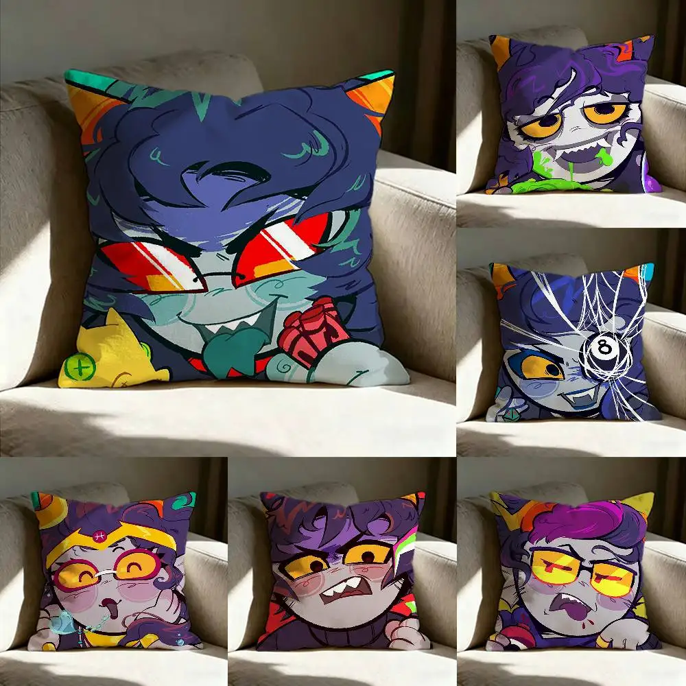 

Anime H-Homestuck Pillow Case Living Room Sofa Cushion Cover Suitable For Home Bedroom Room Decoration
