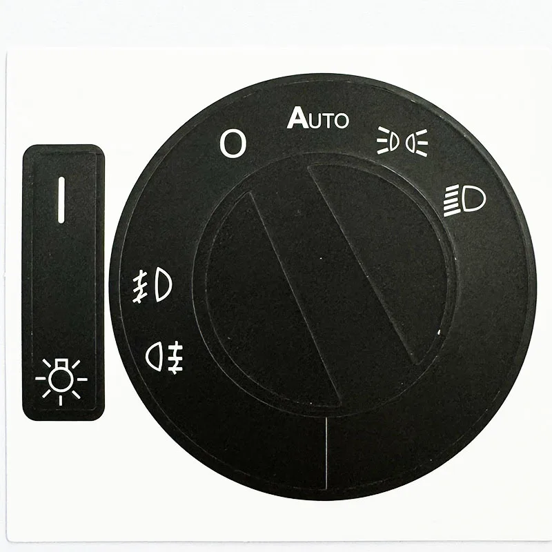 8PCS Set Car Matte Black Worn Button Repair Kit Stickers Decals For Touareg 2005-2010