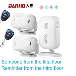 Darho 36 Ringtones Negozio Negozio Sicurezza domestica Campanello di benvenuto Sensore di movimento IR a infrarossi wireless Campanello Allarme Campanello per porta d'ingresso