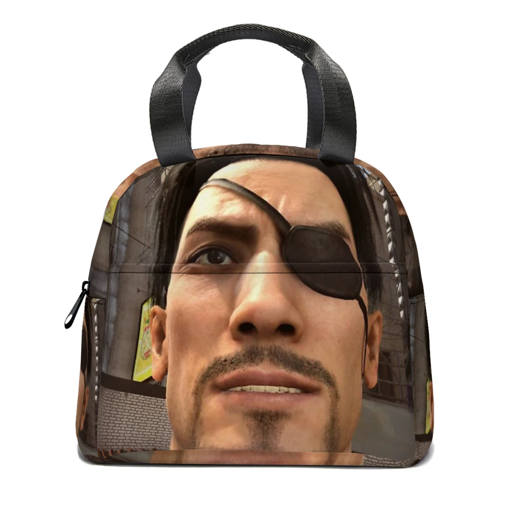 Goro Majima Lancheira para a escola, à prova d'água, piquenique, refrigerador térmico, lancheira isolada, mulheres, crianças, sacolas