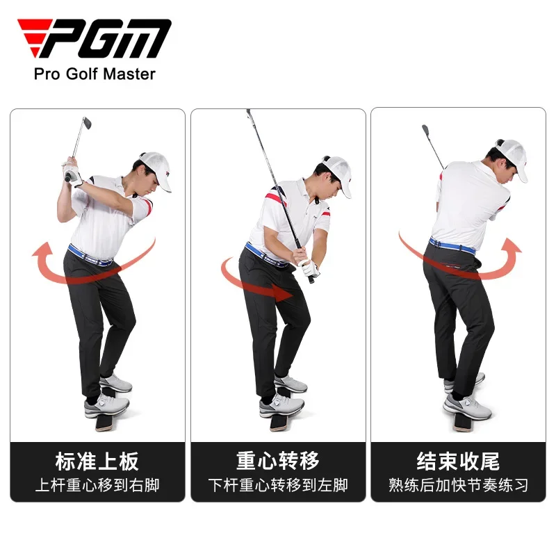 PGM Golf Practitioner Center Of Gravity Transfer Board Swing Balance Board Improve Swing Speed Training Golf Beginner Exercise