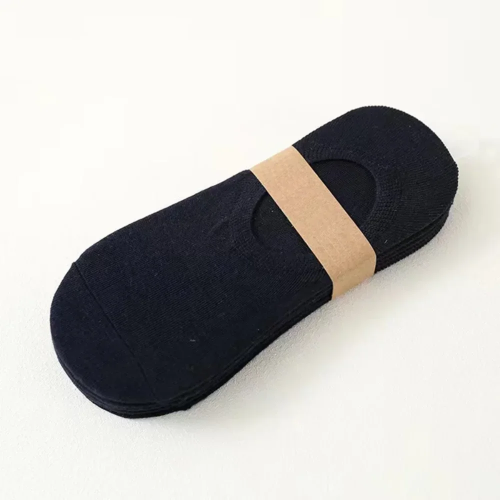 Lot Fashion Happy Men Boat Socks Summer Autumn Non-slip Silicone Invisible Cotton Socks Male Ankle Sock Slippers Meia