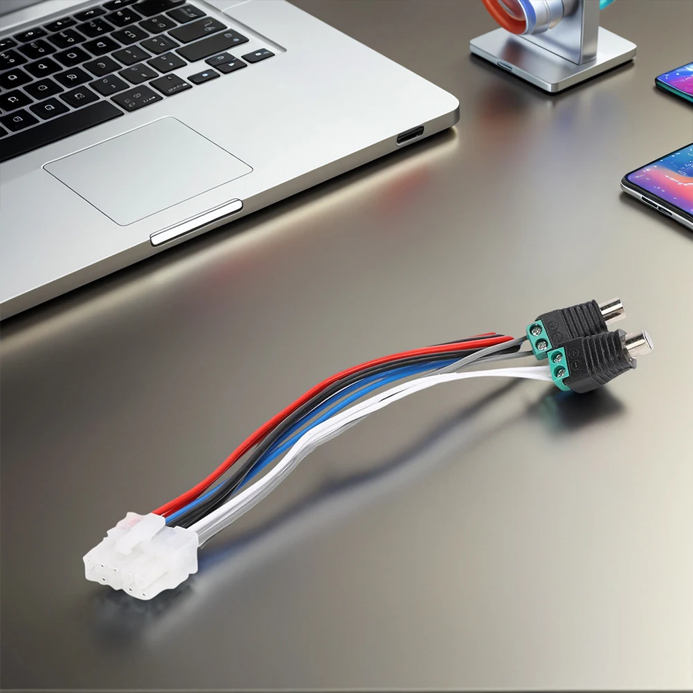 

Кабель-адаптер с 10-контактным разъемом и входом питания RCA, совместимый с усилителем Dual TBX10A