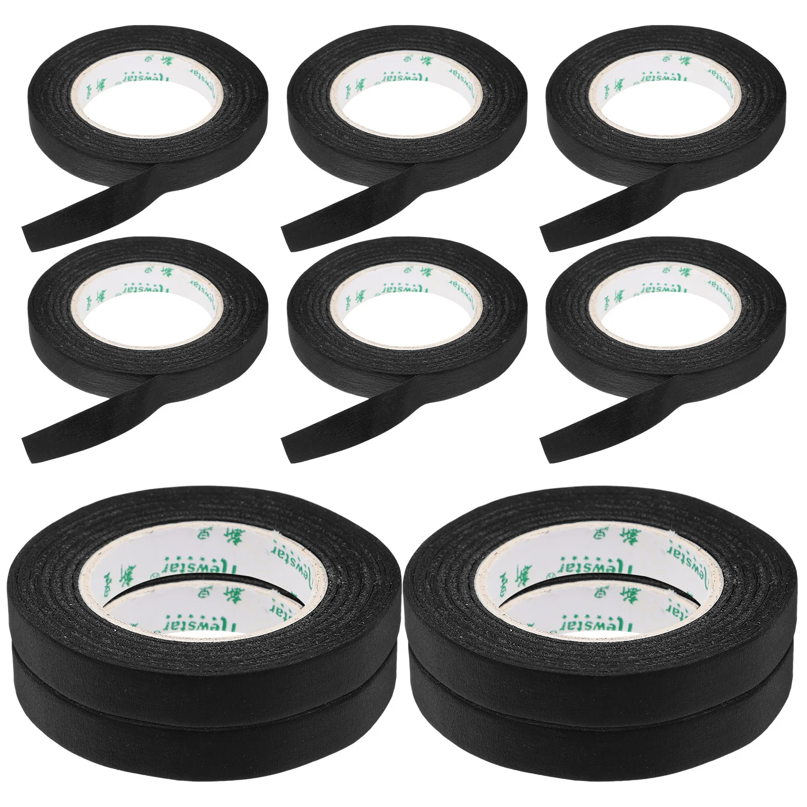 10 لفات شريط اشي أسود مجموعة أنيقة الحد الأدنى تصميم مخطط سكرابوكينغ مجلة صياغة لوازم شريط اشي أسود #6