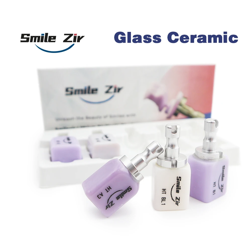 

Smile Zir High Translucent Lithium Dislicate Blocks glass ceramic block Vineer Crown Dental Materials