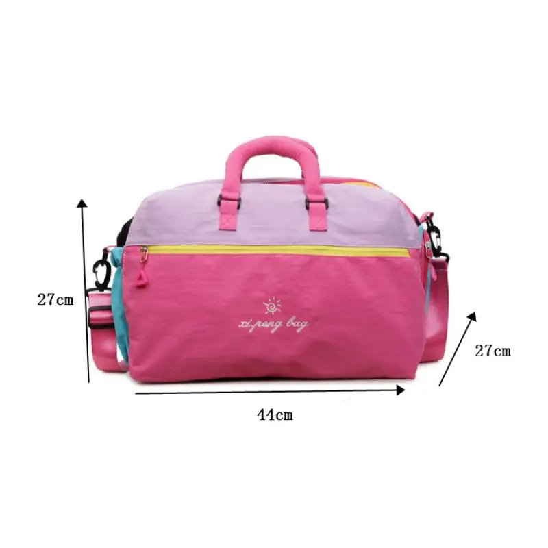 Dopamine Travel Bag Large-Capacity Vibrant Color Lightweight Luggage Durable Waterproof Duffel for Women Men Trip Vacation Gift view 6