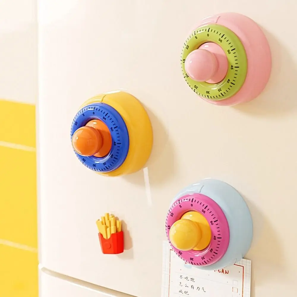 

60 Minutes Countdown Alarm Clock Self Discipline Adsorbable Children Study Timer Magnetic Suction Simple Operation