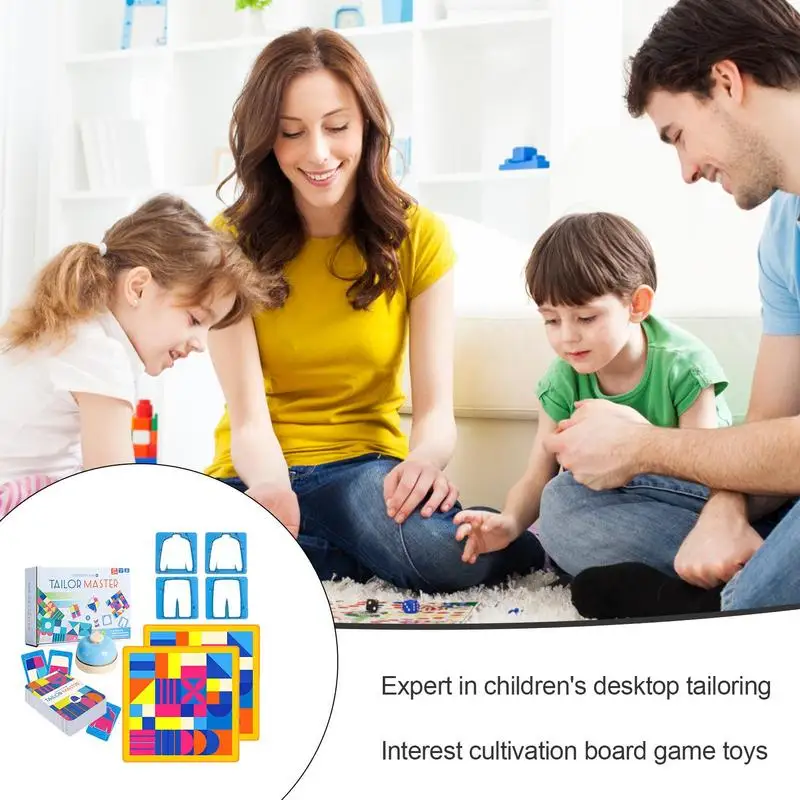 Tailor Master Board Game Children Drawing Colour Matching Game Children's Educational Thinking Concentration Training Toy