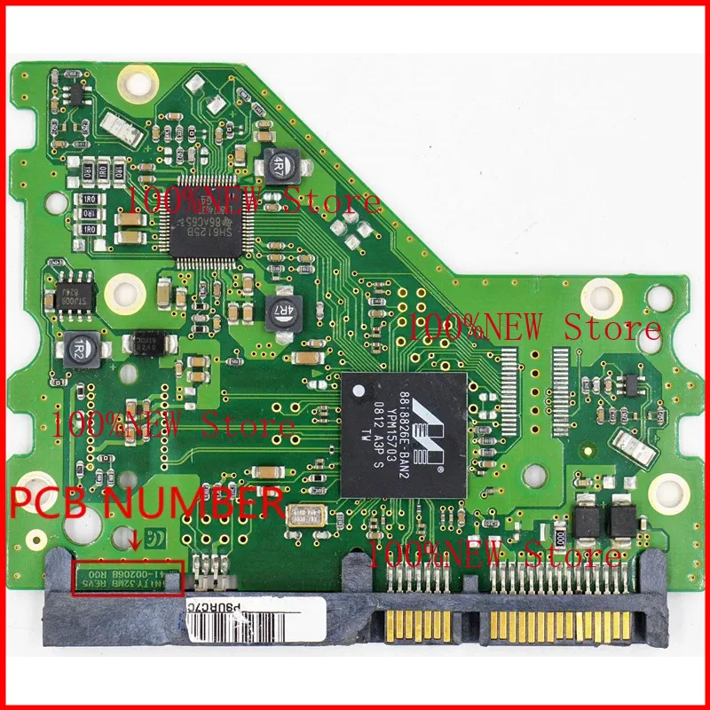Image 3: Pour pièces de disque dur de bureau carte PCB BF41-00206B R00 pour SA 3.5 SATA HDD réparation 1 to HD103UJ HD103UI