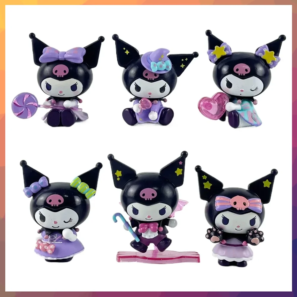 

Sanrio Kuromi Mystery Box Blind Box Anime Figures Action Figure Halloween Series Decoration Children Toy Gift