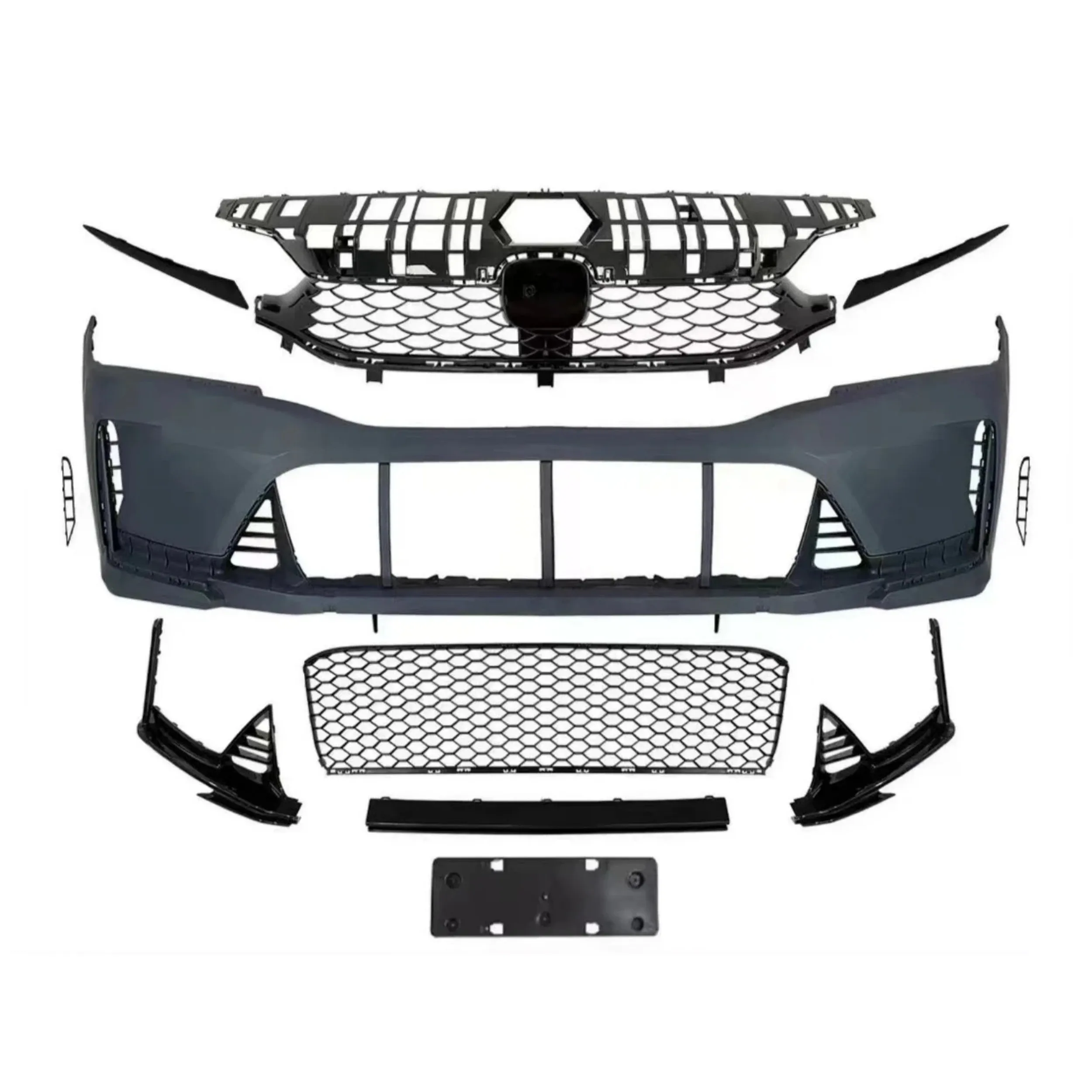 Body Kit Front bumper Grill Mask Assembly 11th upgrade toTyper style Car Accessories