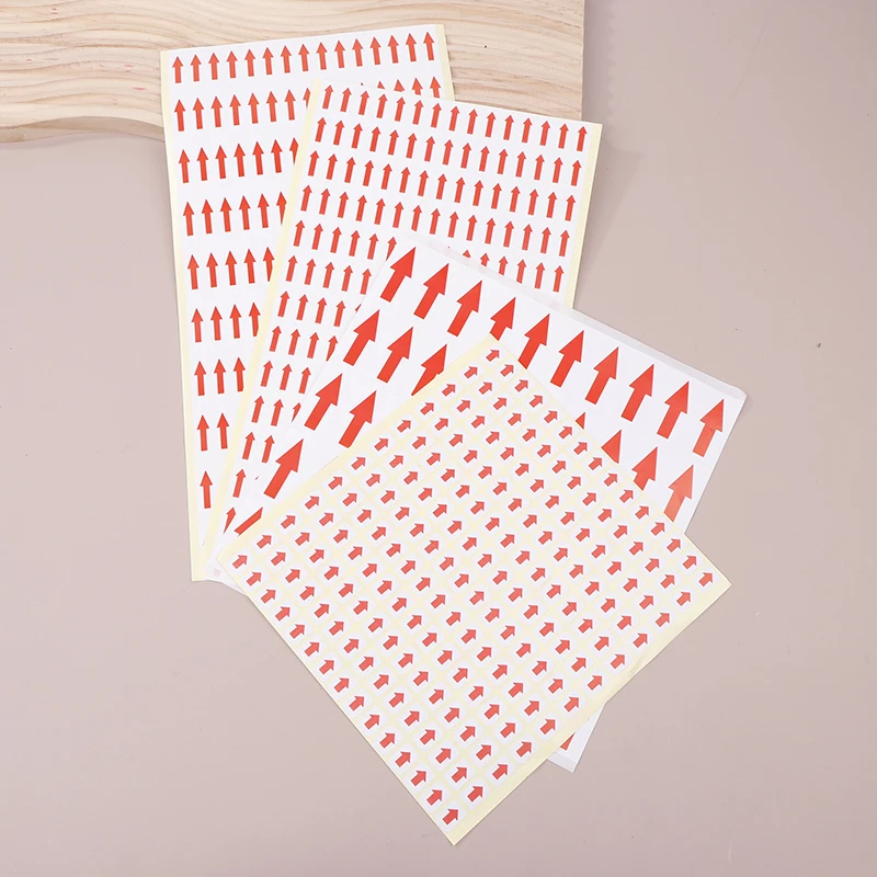 10 PCS Red Arrow Stickers Self Adhesive Custom Labels Directional Labels Red Arrow Stickers