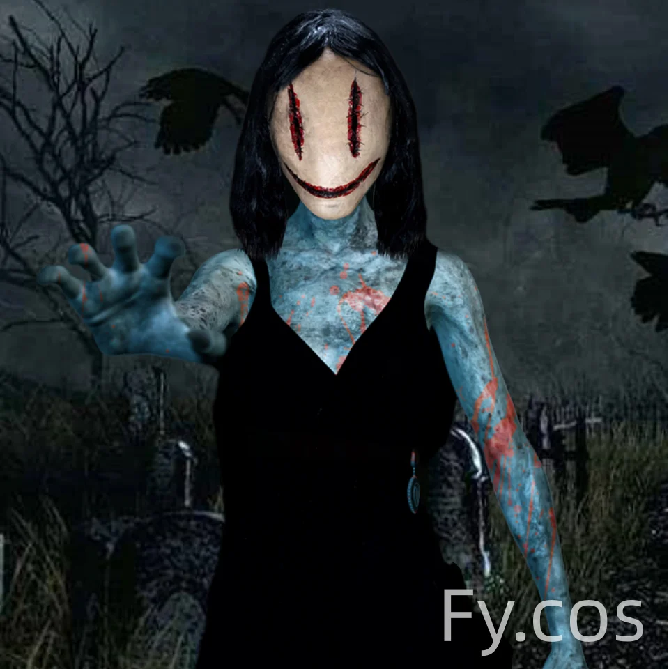 Halloween spaventoso maschera Evil Ghost Mask Carnival party Costume Cosplay Prop Full Face Latex Horror copricapo Masquerade decorazioni fai da te