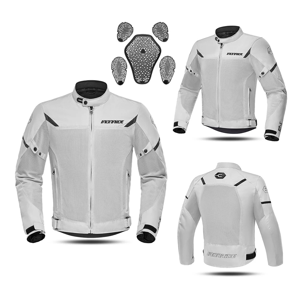 

Motorcycle Jacket Summer Mesh Breathable Reflective Motorbike Jacket Men Motocross Jacket Riding Clothing with CE Protective