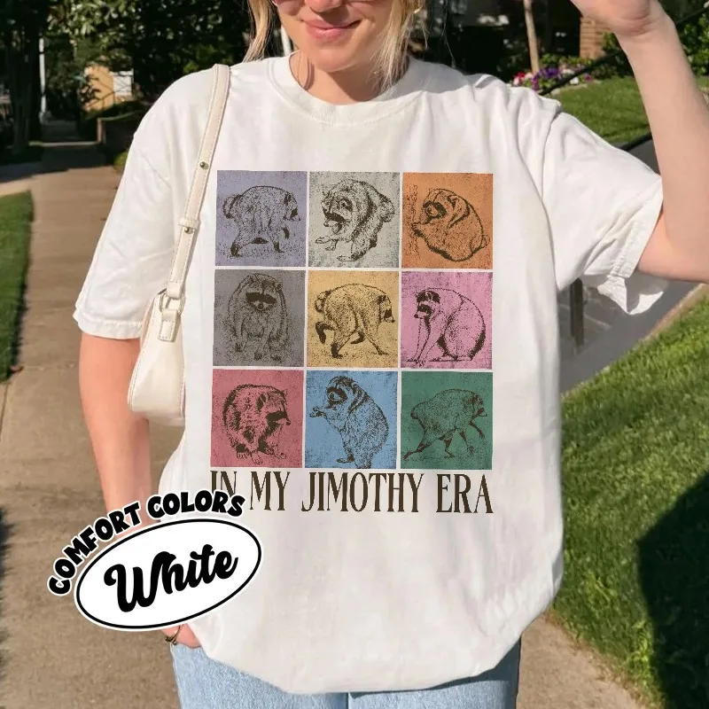 Autumn New Base Shirt Unisex T-shirt Seattle Raccoon Graphic Tshirt, Team Jimothy Shirts, Animal Lover Gift