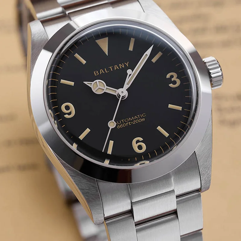 Baltany 36MM 1963 Explorer Watch Man S4066 Sapphire 200M