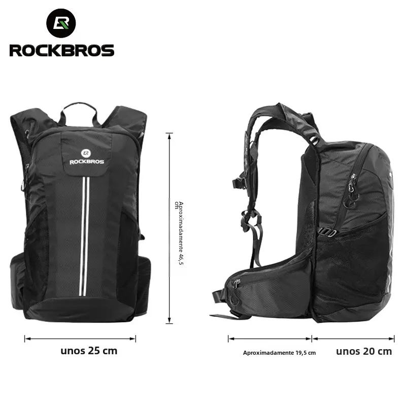 ROCKBROS-bolsas de senderismo, mochila para ciclismo, bolsas deportivas impermeables para bicicleta, Camping, viajes al aire libre, mochila transpirable de alta capacidad