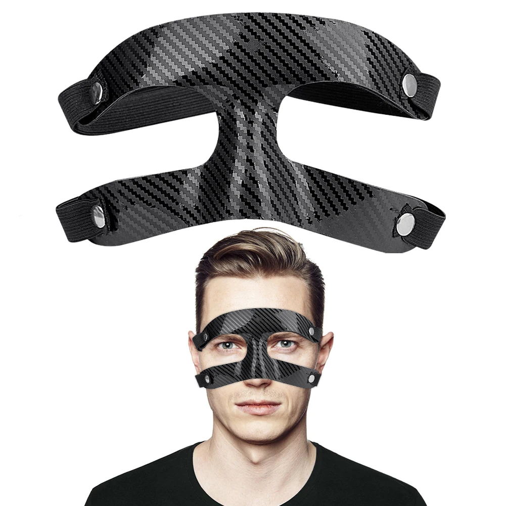 Half Face Sports Face Mask Shatterproof Basketball Nose Guard Protective Face Shield Adjustable for Softball Football Wrestling